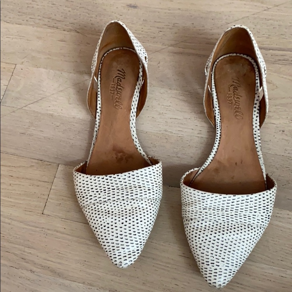 Madewell white flats. Sz 7